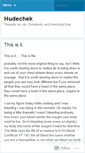 Mobile Screenshot of hudechek.wordpress.com