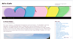 Desktop Screenshot of aliscafe.wordpress.com