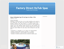 Tablet Screenshot of hottubsspas.wordpress.com