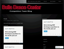 Tablet Screenshot of belladancecenter.wordpress.com