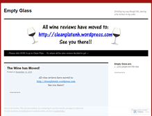 Tablet Screenshot of emptyglassnh.wordpress.com