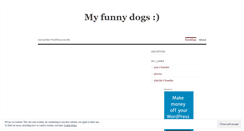 Desktop Screenshot of myfunnydogs.wordpress.com