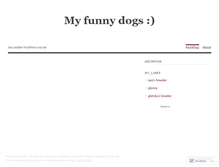 Tablet Screenshot of myfunnydogs.wordpress.com