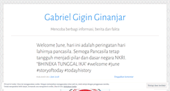 Desktop Screenshot of giginginanjar.wordpress.com