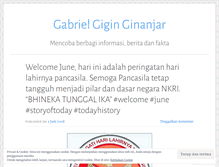 Tablet Screenshot of giginginanjar.wordpress.com