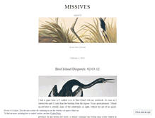 Tablet Screenshot of missivesweekly.wordpress.com