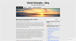 Desktop Screenshot of danielgheorghe.wordpress.com