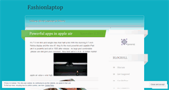 Desktop Screenshot of fashionlaptop.wordpress.com