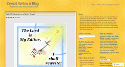 Desktop Screenshot of crystalwrites.wordpress.com