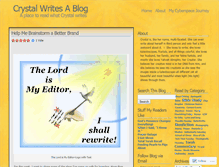 Tablet Screenshot of crystalwrites.wordpress.com