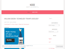 Tablet Screenshot of nodemagazine.wordpress.com