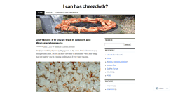 Desktop Screenshot of cheesecloth.wordpress.com