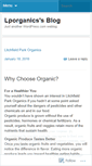 Mobile Screenshot of lporganics.wordpress.com