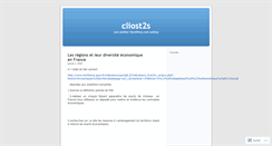 Desktop Screenshot of cliost2s.wordpress.com