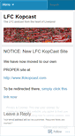 Mobile Screenshot of lfckopcast.wordpress.com