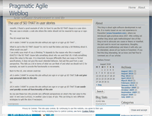 Tablet Screenshot of pragmaticagile.wordpress.com