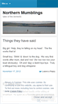 Mobile Screenshot of northernmumblings.wordpress.com