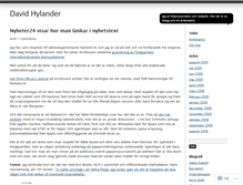 Tablet Screenshot of davidhylander.wordpress.com