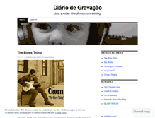 Tablet Screenshot of diariodegravacao.wordpress.com