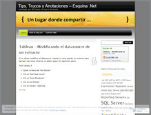 Tablet Screenshot of esquinadotnet.wordpress.com