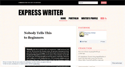 Desktop Screenshot of expresswriter.wordpress.com