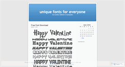 Desktop Screenshot of freedownloadfont.wordpress.com