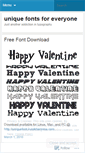 Mobile Screenshot of freedownloadfont.wordpress.com
