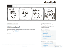 Tablet Screenshot of doodler.wordpress.com