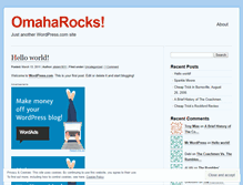Tablet Screenshot of omaharocks.wordpress.com