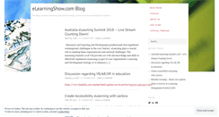 Desktop Screenshot of elearningshow.wordpress.com