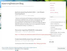 Tablet Screenshot of elearningshow.wordpress.com