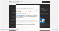 Desktop Screenshot of ketronpropertymanagement.wordpress.com