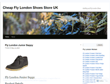 Tablet Screenshot of flylondonshoesuk.wordpress.com