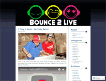 Tablet Screenshot of bounce2live.wordpress.com