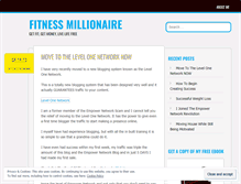 Tablet Screenshot of fitnessmillionaire.wordpress.com