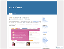 Tablet Screenshot of circleofmoms.wordpress.com