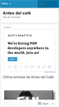 Mobile Screenshot of antesdelcafe.wordpress.com