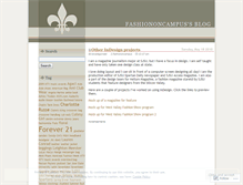 Tablet Screenshot of fashiononcampus.wordpress.com