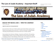 Tablet Screenshot of lionofjudahacademy.wordpress.com