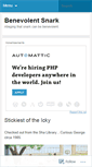 Mobile Screenshot of benevolentsnark.wordpress.com