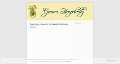 Desktop Screenshot of genevahospitality.wordpress.com