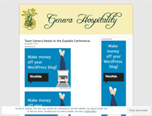 Tablet Screenshot of genevahospitality.wordpress.com
