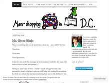 Tablet Screenshot of manshopping.wordpress.com