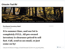 Tablet Screenshot of chisolmtrailrv.wordpress.com