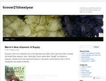 Tablet Screenshot of forever21tilnextyear.wordpress.com
