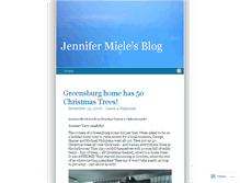 Tablet Screenshot of jennifermiele.wordpress.com