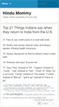 Mobile Screenshot of hindumommy.wordpress.com