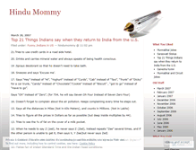 Tablet Screenshot of hindumommy.wordpress.com