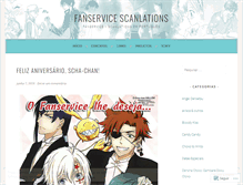 Tablet Screenshot of fanservice.wordpress.com