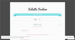 Desktop Screenshot of juliettefashion.wordpress.com